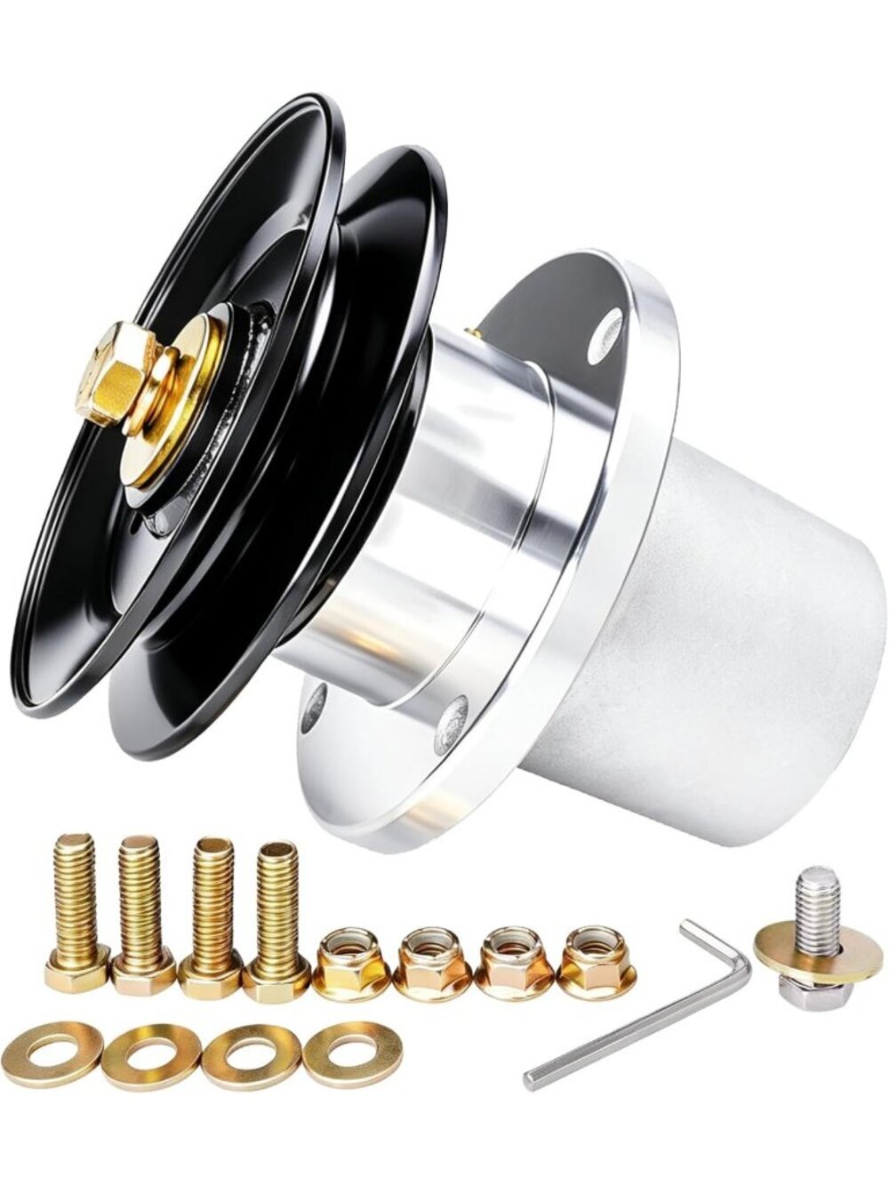 Spindle Assembly & Pulley for 42" 48" Zero Turn Mower Deck Parts - Compatible